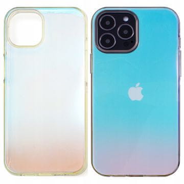 HURTEL Ovitek Aurora za iPhone 13 Pro, mavrični gel ovitek, moder