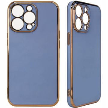HURTEL Ovitek Lightning Color za Xiaomi Redmi Note 11 gel ovitek z zlatim okvirjem modre barve