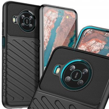 HURTEL Fleksibilen oklepni ovitek Thunder Case za Nokia X100, črne barve