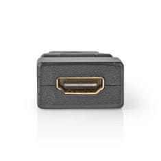 Nedis Adapter HDMI | Priključek HDMI | HDMI ženski | Pozlačeno | Twist | ABS | Črna | 1 kos | ovojnica 