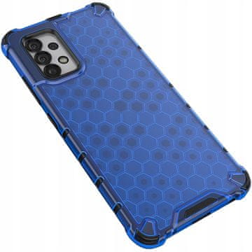 HURTEL Ovitek Honeycay z oklepom in gel okvirjem za Samsung Galaxy A03s (166.5) moder