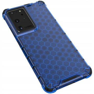 HURTEL Ovitek Honeycat Armed z gel okvirjem za Samsung Galaxy S22 Ultra moder