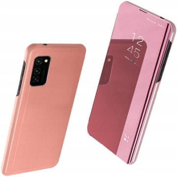 HURTEL Ovitek Clear View za Samsung Galaxy A03s (166,5") roza