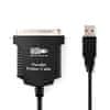 Vzporedni kabel | USB-A moški | Centronics 36-polni moški | Ponikljano | 2,00 m | Okrogla | PVC | ovojnica 