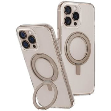 UNIQ Ovitek UNIQ Swivix za iPhone 16 Pro Max z vrtljivim stojalom za 360 stopinj, zlat