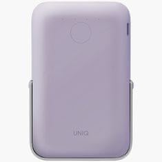 UNIQ Brezžična prenosna baterija Uniq Hoveo MagSafe 5000 mAh, USB-C, PD 20W, vijolična