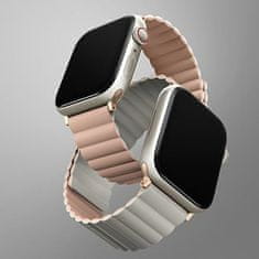 UNIQ Apple Watch Series 1 UNIQ reverzibilni magnetni pašček, roza-bež