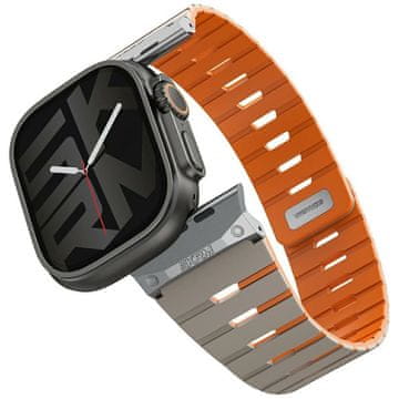 shumee Pašček za Apple Watch 49 mm Skinarma Gemini siv