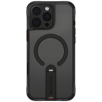 shumee Ovitek Skinarma Helix za iPhone 16 Pro Max z magnetnim polnjenjem in vrtljivim stojalom za 360 stopinj, črne barve