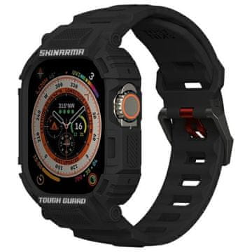shumee Ovitek za Apple Watch 49mm Skinarma Mecha črne barve