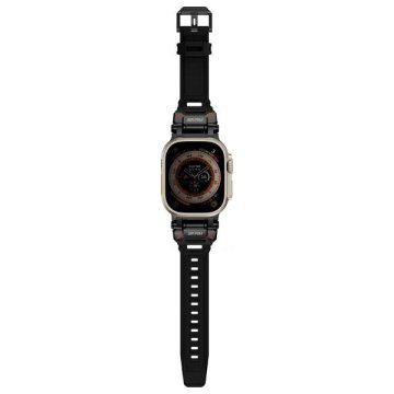 shumee Pašček za Apple Watch Ultra 49 mm Skinarma Titon črne barve