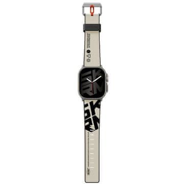 shumee Pašček za Apple Watch Ultra 49 mm Skinarma Spunk v barvi slonokoščevine