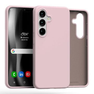 1 to 3 Silikonski Ovitek Mercury Za Samsung Galaxy S25+ S936 Z Zaščitno Funkcijo