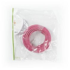 Nedis CAT6 Omrežni kabel | RJ45 moški | RJ45 moški | S/FTP | 15,0 m | Okrogla | LSZH | Roza | Plastična vrečka 