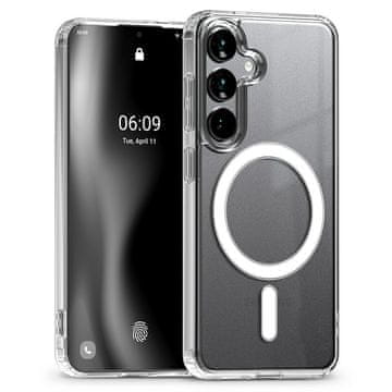 1 to 3 Ovitek Mercury Za Magsafe Za Samsung Galaxy S25 S931 Prozoren Z Zaščito