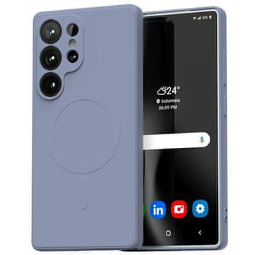 shumee Ovitek Mercury MagSafe za Samsung Galaxy S25 Ultra, siv