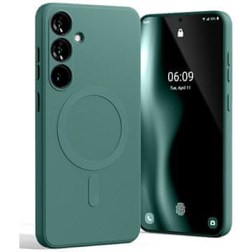 shumee Ovitek Mercury MagSafe za Samsung Galaxy S25 Plus, zelen