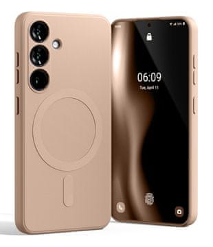 1 to 3 Ovitek Mercury Polsilikonski Za Samsung Galaxy S25 Magnetni Prozoren