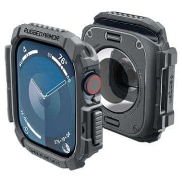 Spigen SPIGEN RUGGED ARMOR APPLE WATCH 10 (46 MM) TEMNO SIVA