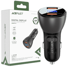 1 to 3 Acefast Avtopolnilec 45W 2X Usb Qc3.0 Za Avto Z Afc Sistemom