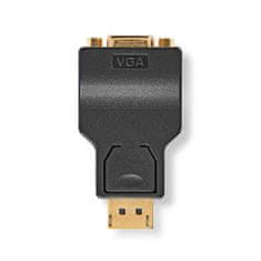 Nedis Adapter Displayport | DisplayPort moški | VGA ženski 15p | 1080p | Pozlačeno | Naravnost | Okrogla | ABS | antracit | Škatla 