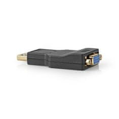 Nedis Adapter Displayport | DisplayPort moški | VGA ženski 15p | 1080p | Pozlačeno | Naravnost | Okrogla | ABS | antracit | Škatla 