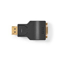 Nedis Adapter Displayport | DisplayPort moški | VGA ženski 15p | 1080p | Pozlačeno | Naravnost | Okrogla | ABS | antracit | Škatla 