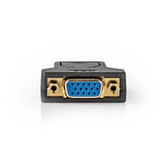 Nedis Adapter Displayport | DisplayPort moški | VGA ženski 15p | 1080p | Pozlačeno | Naravnost | Okrogla | ABS | antracit | Škatla 
