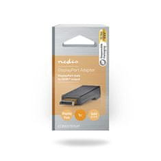 Nedis Adapter Displayport | DisplayPort moški | HDMI ženski | 4K@30Hz | Pozlačeno | Naravnost | Okrogla | ABS | ABS | antracit | Škatla 