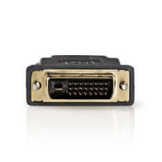 Nedis Adapter HDMI | HDMI ženski | DVI-D 24+1-pin moški | Pozlačeno | Naravnost | PVC | antracit | 1 kos | Karton z okencem 