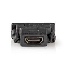 Nedis Adapter HDMI | HDMI ženski | DVI-D 24+1-pin moški | Pozlačeno | Naravnost | PVC | antracit | 1 kos | Karton z okencem 