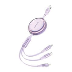 Foneng 3v1 Kabel Foneng X113 1,1 m vijolična