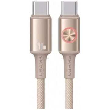 1 to 3 Usams Kabel Huan Series Sj751 240W Na Usb-C Na Usb-C 1.2M Prenos Podatkov