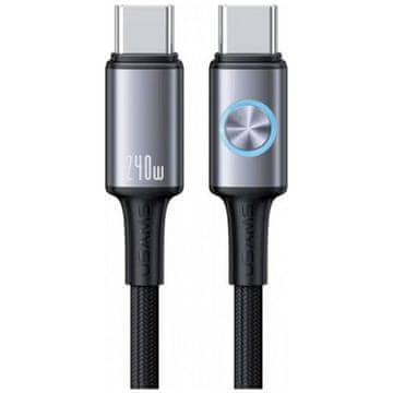 1 to 3 Usams 240W Usb-C Na Usb-C Kabel 1,2M Za Polnjenje Samsung Telefonov
