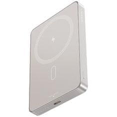 USAMS Brezžična prenosna baterija 10000mAh 20W, Usams Magnetic, Titanium