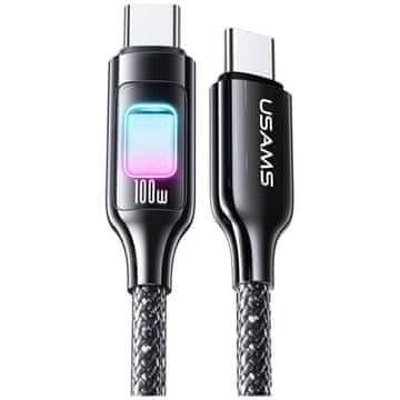 USAMS USAMS KABEL 100W USB-C NA USB-C 1.2M ZA IPHONE 12 13 14 15 30W