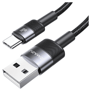 USAMS Kabel USAMS USB na USB-C 3A 1,2 m za hitro polnjenje, jeklo/temno siv SJ718USBSG01 (US-SJ718)