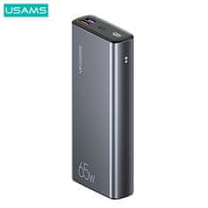 USAMS Powerbank PB59 30000mAh 65W 2xQC3.0+PD Hitro polnjenje črna/črna CMXLOGTC01 (US-CD165) + USB-C-USB-C kabel