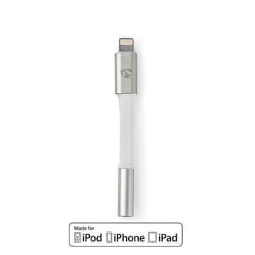 Nedis Adapter Lightning | Apple Lightning, 8-polni | 3,5 mm Ženski | Pozlačeno | 0,15 m | Okrogla | Aluminij