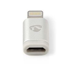 Nedis Adapter Lightning | Apple Lightning, 8-polni | USB Micro-B ženski | Pozlačeno | Okrogla | Aluminij 