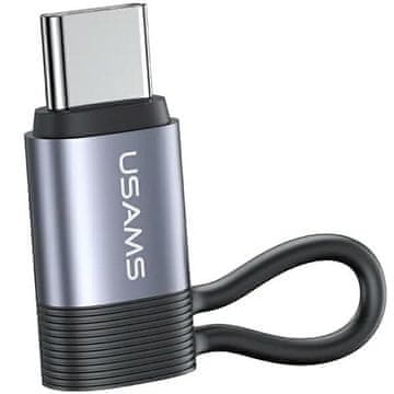 1 to 3 Usams Usb-C Na Lightning Adapter 30W Za Iphone 12 13 14 Aluminij