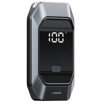 shumee USAMS Jumpstarter prenosna baterija 8000mAh + vgrajena svetilka črne barve ZB284ZDB01 (US-ZB284)