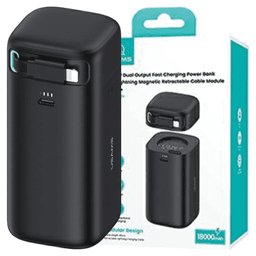 1 to 3 Usams Powerbank Izvlečni Kabel Za Lightning 18000 Mah Pd45W Za Telefone