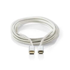 Nedis USB kabel | USB 2.0 | USB-C moški | USB Micro-B moški | 10 W | 480 Mbps | Pozlačeno | 2,00 m | Okrogla | Pleten/najlon | Aluminij | Škatla s pokritim oknom 