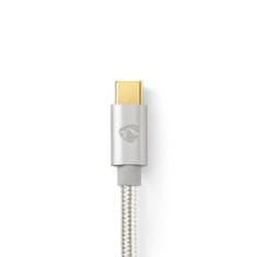 Nedis USB kabel | USB 2.0 | USB-C moški | USB Micro-B moški | 10 W | 480 Mbps | Pozlačeno | 2,00 m | Okrogla | Pleten/najlon | Aluminij | Škatla s pokritim oknom 