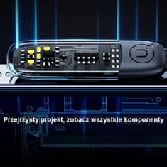 USAMS USAMS kotni kabel za hitro polnjenje USB-C na LightningPD 20W, serija Iceflake, 1,2 m, črna/črna SJ583USB01 (US-SJ583)