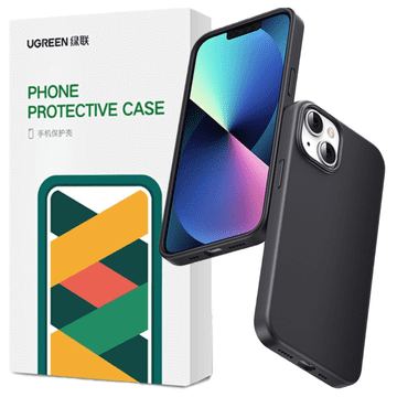 Ugreen LP626 svilnat silikonski zaščitni ovitek iz gume, fleksibilen silikonski ovitek za iPhone 14 Plus, črne barve (90920)