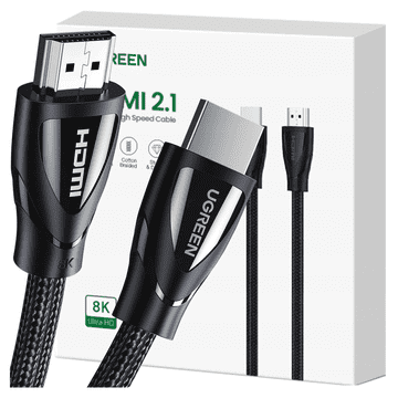 Ugreen KABEL UGREEN HD140 80404 HDMI 2.1 / HDMI 2.1 3M - CZARNY