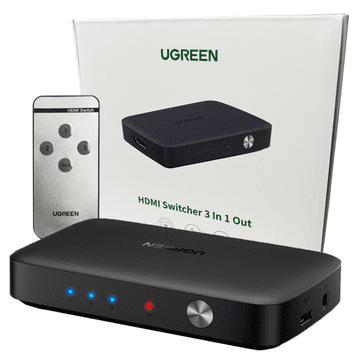 1 to 3 Stikalo Ugreen Cm332 3V1 Hdmi 1.4 4K 30Hz (Črno)