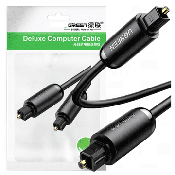 1 to 3 Ugreen Avdio Kabel Optični Toslink Spdif 1,5M Za Avdio Sistem Za Domači Kino